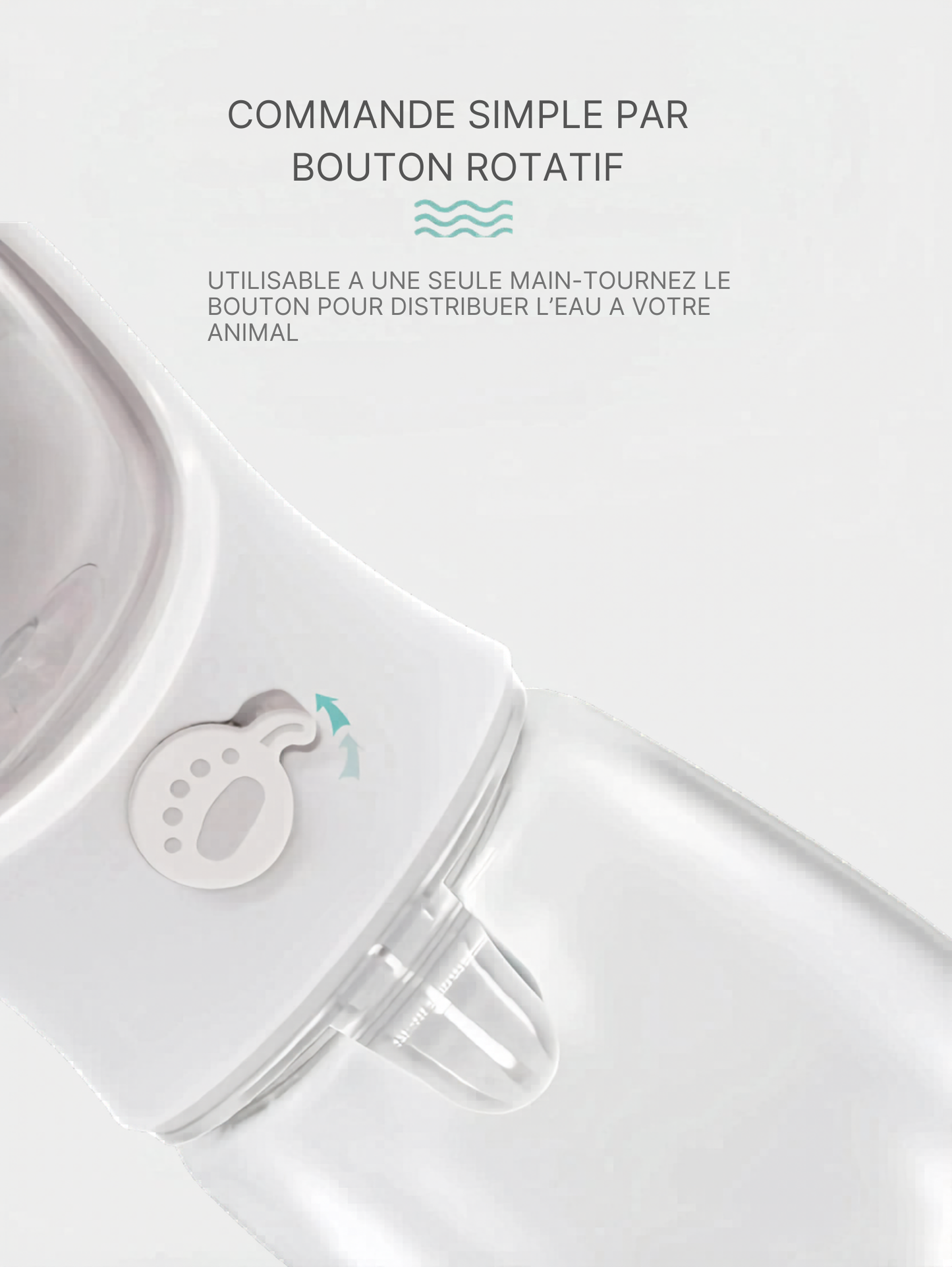 🐾 Bouteille Portable 2-en-1 pour Chien &amp; Chat — Eau + Nourriture