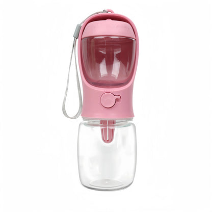 🐾 Bouteille Portable 2-en-1 pour Chien &amp; Chat — Eau + Nourriture
