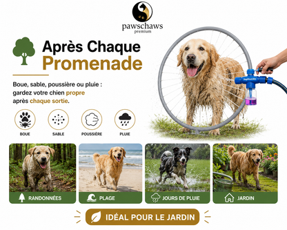 Système de lavage compatible avec tuyaux standards.